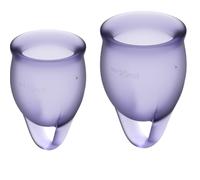 Coppa Mestruale Satisfyer Feel Confident - Viola, S+L
