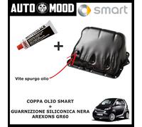 Coppa Olio A1600140002 Per Smart Fortwo 1998-2007 + GUARNIZIONE SILICONICA NERA