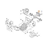 Coppa olio ORIGINALE STIHL per motosega MS 194 T 1137-021-2503