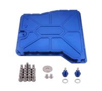 Coppa olio Vaso olio Coppa dell'olio della trasmissione per 09-17 adatta per Nissan adatta per GTR R35 VR38DET GR6 radiatore in lega di alluminio(Blue)