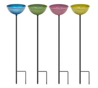 Coppa per da giardino, 4 pezzi, in metallo, a prova di ruggine, per irrigazione delle - per esterni, cortile, patio, casa, , prato