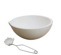 Coppa per fusione argento - Fusione Antiribaltamento Resistente al Calore | per Fusione Oro | Strumento Raffinazione Metalli Crogiuolo Acciaio