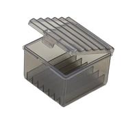 Coppa per rimozione pennelli per unghie, Translucent grey | Contenitore per la pulizia dei pennelli per unghie, tazza per la rimozione dei pennelli per le punte delle unghie,