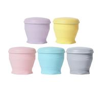 Coppa Pieghevole In Silicone, Tazze Di Silicone In Sezione Collap, Bicchiere Portatile Riutilizzabile, Con Stabilità Migliorata, Accesso Comodo, 7,6x7,3 Cm, Per Lo Zaino Per Escursioni In Campeggio Es