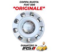 COPPA RUOTA BORCHIA COPRICERCHIO FIAT 500 DAL 2007 DIAMETRO 14" COD OE.51931501
