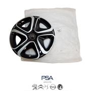 COPPA RUOTA COPRICERCHIO PER CITROEN III C3 DAL 2016 16" NERO BORCHIA R16 PLATTO