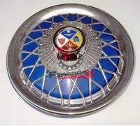 COPPA RUOTA VESPA 10 FERRO CROMATA BLU