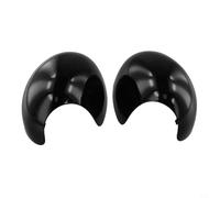 Coppa Specchietto Laterale ABS Nero per MINI Cooper R55-R61 | Materiale ABS per robusto, all'usura, colore nero, 2 , sostituzione diretta