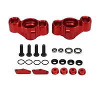 COPPA STERZO RC IN LEGA DI ALLUMINIO DUREVOLE RICAMBIO CUSCINETTO RC 1/7 1/8 AUTO ROSSO