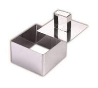 COPPAPASTA Forma Quadrata Chef Acciaio Inox 8 CM Quadrato IMPIATTARE Pasta Dolci