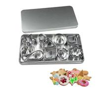Coppapasta,Formine per Biscotti,Stampi per Biscotti a Forma in Acciaio Inossidabile di Cuore Fiore Stella Rotonda Forma,Set di 30 Formine,per Creare Biscotti, Tortine, Pasticcini e Glasse