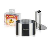 Guardini Accessori, Coppapasta ovale con stantuffo 9x5cm, Acciaio inox, Colore argento