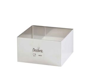 Coppapasta quadrato in acciaio inox 10 x 10 x 4,5h cm