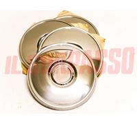 COPPE BORCHIE CERCHI RUOTA ACCIAIO INOX AUTOBIANCHI A112 1 SERIE ORIGINALI