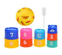 Coppe Di Attività Di Coniglio - Bunny Treat Dispenser | Puzzle Di Animali Domestici | Nidificazione Impilabile Gioca Giocattolo Per I Conigli Hedgehogs Guinea Pigri | Giocattolo Di Foraggiamen