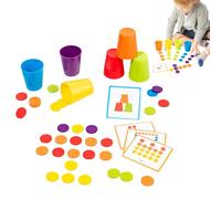 Coppe di impilamento arcobaleno, tazze di impilamento per il bambino - Coppe di nidificazione impilabile giocattolo della vasca idrica - Puzzle Thinking Game Classificazione del colore e apprendimento