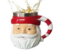 Coppe Di Natale - Tazza In Ceramica Di Santa | Liner In Acciaio Inossidabile Natale Babbo Tazza | Tazza Natalizia Vintage Di Babbo | Drink Per Le Novità Da 250 Ml Per Ragazze Del