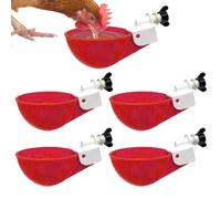 Coppe di pollo Waterer | 10 pacchi ciotole d'acquas di | Kit di alimentazione per acqua, tazze di annaffiatoio, tazze di acqua agricola per pollo, quaglia non dover riempire i polli tutto