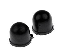 Coppe girevoli di ricambio per skateboard e longboard, confezione da 2, 12 x 10 mm, colore nero, 12 x 10 mm