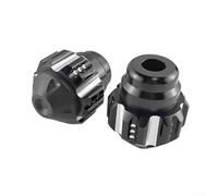 Coppe per forcella anteriore in lega CNC viola, confezione da 2 pezzi, in | Lega di alluminio CNC, 130 g ultraleggeri, set di coppie, per resistenza agli urti, montaggio moto (nero)