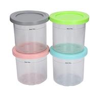 Coppe per Gelato, Set di Contenitori per Coppe per Gelato Riutilizzabili con Coperchi, Coppe per Gelato Fatto in Casa, NC299AMZ, per NC300s (4 pezzi 4 colori)