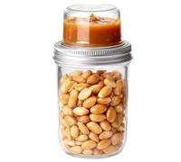 Coppe Per Yogurt Parfait Con Coperchi - Vasetto Parfait in con Doppio Strato,Barattolo Per Cereali A Doppio Strato - per Pranzo Avena Notturna Dessert di Yogurt Preparazione Pasti Spuntino Cereali