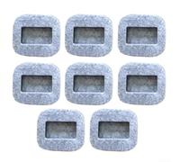 Coppe quadrate in feltro per mobili, confezione da 8 pezzi, antiscivolo, per proteggere il pavimento, per una scorrevolezza e una stabilità fluidi (grigio)