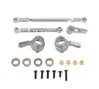 Coppe Sterzo RC Per MN Per MN168 New99S Per MN82 Per MN78 D90 D91 D96 Per MN99S Kit Braccio Servo Sterzo In Metallo 1/12 Kit Tazza Sterzo Ricambi Per Auto Telecomandate(Silver)