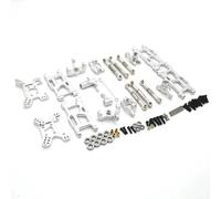 Coppe Sterzo RC Per Rlaarlo AM-X12 1/14 14015 14005E 1/12 Metallo Per Braccio Oscillante Tazza Sterzo Set Da 8 Pezzi Rc Cra Parti E Accessori Aggiornamento Sostituzione Uso(Silver)
