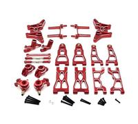 Coppe Sterzo RC Per UD1201 UD1202Pro 1/12 Kit Di Collegamento Per Torre Ammortizzatore Braccio Sospensione Anteriore E Posteriore In Metallo Parti Di Aggiornamento Per Auto RC Accessori(Red)