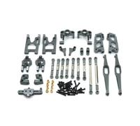 Coppe Sterzo RC Per WLtoys 124006 12423 12427 12428 1/12 Kit Di Sterzo In Metallo Ricambi E Accessori Per Auto Telecomandate Aggiornamento Sostituzione E Utilizzo(Gray)