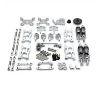 Coppe Sterzo RC Per WLtoys 124007 124017 124019 144001 144002 144010 Per RIaarIo XDKJ-001 XDKJ-006 AM-X12 Kit Tazza Sterzo In Metallo Ricambi Auto RC(Silver)