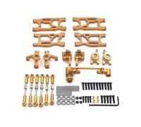 Coppe Sterzo RC Per WLtoys 14400001-02 144010124016 124017124018 124019 AMX-12 Per LC 1/14 1/12 Kit Tazza Sterzo In Lega Di Alluminio RC Auto Parti Aggiornate Accessori(Yellow)