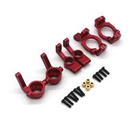 Coppe Sterzo RC Per ZD DBX-10 10427S 9106S 1:10 Tazza Di Sterzo In Metallo C Ruota Posteriore Per Sedile Set Da 3 Pezzi Ricambi E Accessori Per Auto Telecomandate RC Uso Di Ricambio(Red)