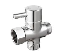 Copper 3 Way Shower Head Diverter Valve G1/2 Three Function Switch Adapter Connector Head Faucet Segregator Bathroom Accessories(3 Way Diverter-C)