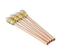 Copper AC per access Valve 4-Pack 125mm Leak-Proof Copper AC | Pure copper body, 3.4 Mpa working pressure, leak-proof seal, 125mm total length, 4-pack set