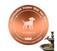 Copper Bird Bath, Bird Bath Copper Disk | 4-Point Support, Reinforced Natural CopperTray, Physical Safe Clean Water For Outdoor Birdbaths & Bowls, All-Season Use