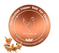 Copper Bird Bath Disc - Outdoor Water Feeder for Garden Birds | Solid Copper with Weather Resistant Finish Lightweight Easy Mounting Decorative Bird Bath for Backyard Wildlife 3.94x3.94x0.02 in
