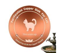 Copper Bird Bath - Reinforced Tray Feeder, Metal Water Dish | Small Outdoor Aviary Accessory, Durevole Garden Decoration Basin Suitable Finch Parrot Courtyard Backyard Landscape Park Home