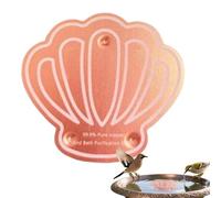 Copper Birdbath, Decorative Disk Bowl, 3.94x3.94x0.08inches, Weather-Resistant Tray, Triple-Point Support Design, Elegant Finish, Medium Size, Ideal for Balcony, Porch, Deck, Backyard, Garden