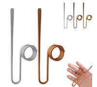 Copper Book Holder Ring, Book Holder Ring Bookmark, Bookmark Metal Thumb, for Books Lovers Reading Women, Men, Light Weight Books Opener Tool (Silver+Rose Gold)