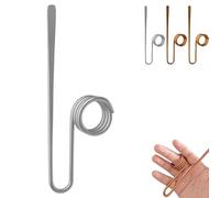 Copper Book Holder Ring, Book Holder Ring Bookmark, Bookmark Metal Thumb, for Books Lovers Reading Women, Men, Light Weight Books Opener Tool (Silver)