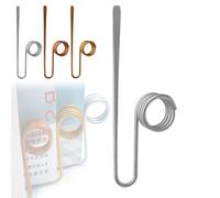 Copper Book Holder Ring, Bookmark Metal Thumb Book Page Holder, Finger Rings Bookmark Kit, Handmade Utility Metal Books Page Opener Clip for Reading (Silver)