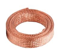 Copper Braided Ground Strap Flexible Pure Wire Length 3 Meters, Width 25-30Mm Suitable for Electrical Connections(Width 26mm)