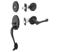 Copper Creek Ashton AT4610xBL-BC Set maniglia per porta anteriore con leva Braxton montaggio interno, nero