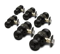 Copper Cr K2020BC-3 - Manopola con funzione di passaggio coloniale, 3 pezzi, finitura nera