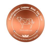 Copper Drinking Water Disk - 4 Inch Purifier Plate, Livestock Trough