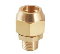 Copper flared pipe fittings 1/8" 1/4" 3/8" 1/2" Male thread 6mm 8mm 10mm 12mm Tube Air conditioning refrigeration pipe fittings,3/4",Tube OD 19mm