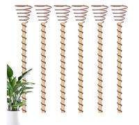 Copper Garden Stakes - Copper Wire 12 Inch | 6PCS Electroculture Coppers Coil Antennas, Long Garden Stakes | Electronic Planting Accessory For Indoor And Outdoor Gardening, Plant Growth Enhancement