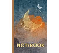 Copper Moon Feels: A Watercolor Twilight Sky Notebook: Simple Journal with Lined Paper for Women, Kids, and Everyday Use